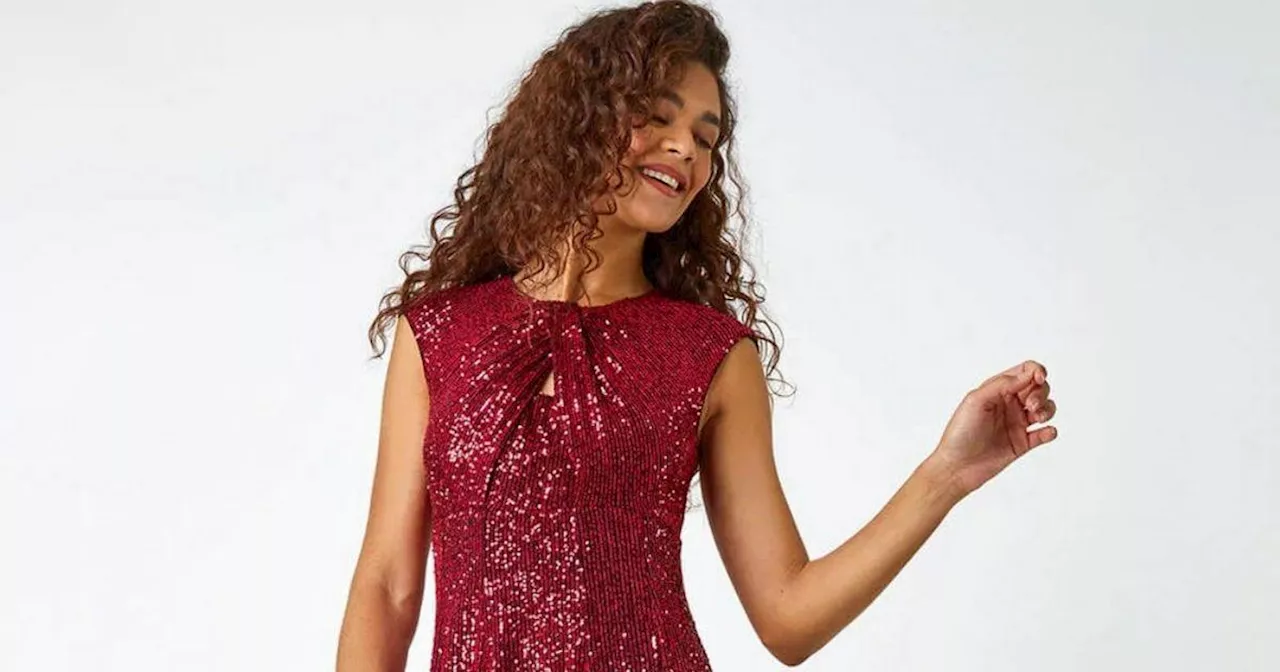 Roman's red sequin dress has shoppers hailing it 'ready for Christmas parties'