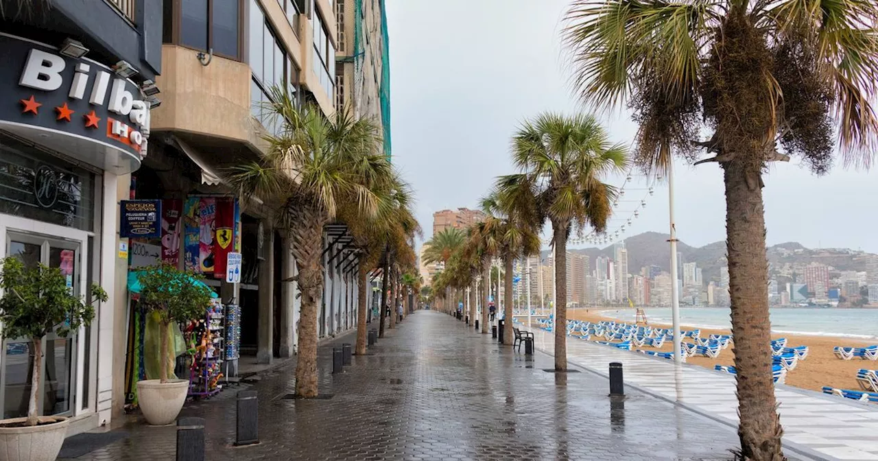 Benidorm looks unrecognisable as 'river' runs through streets