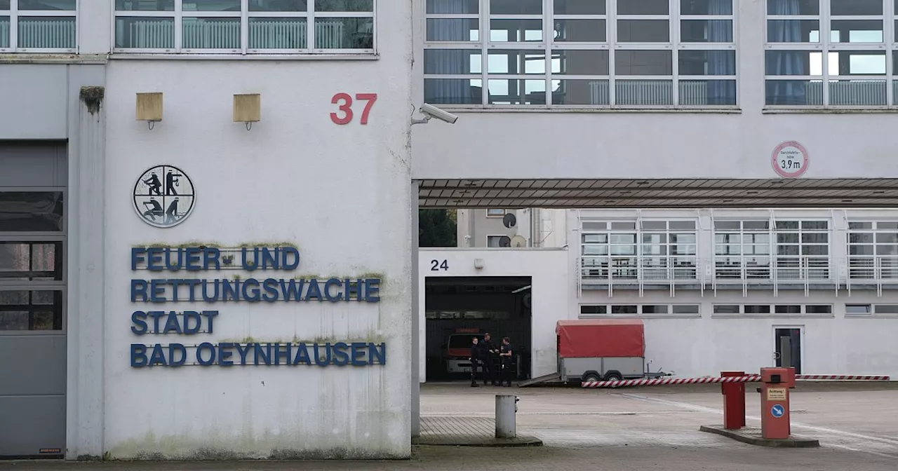 Starkregen könnte die Feuerwache Bad Oeynhausen fluten