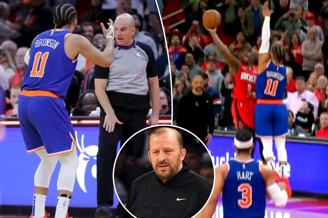 Jalen Brunson's return to Houston a reminder of Knicks' referee qualms