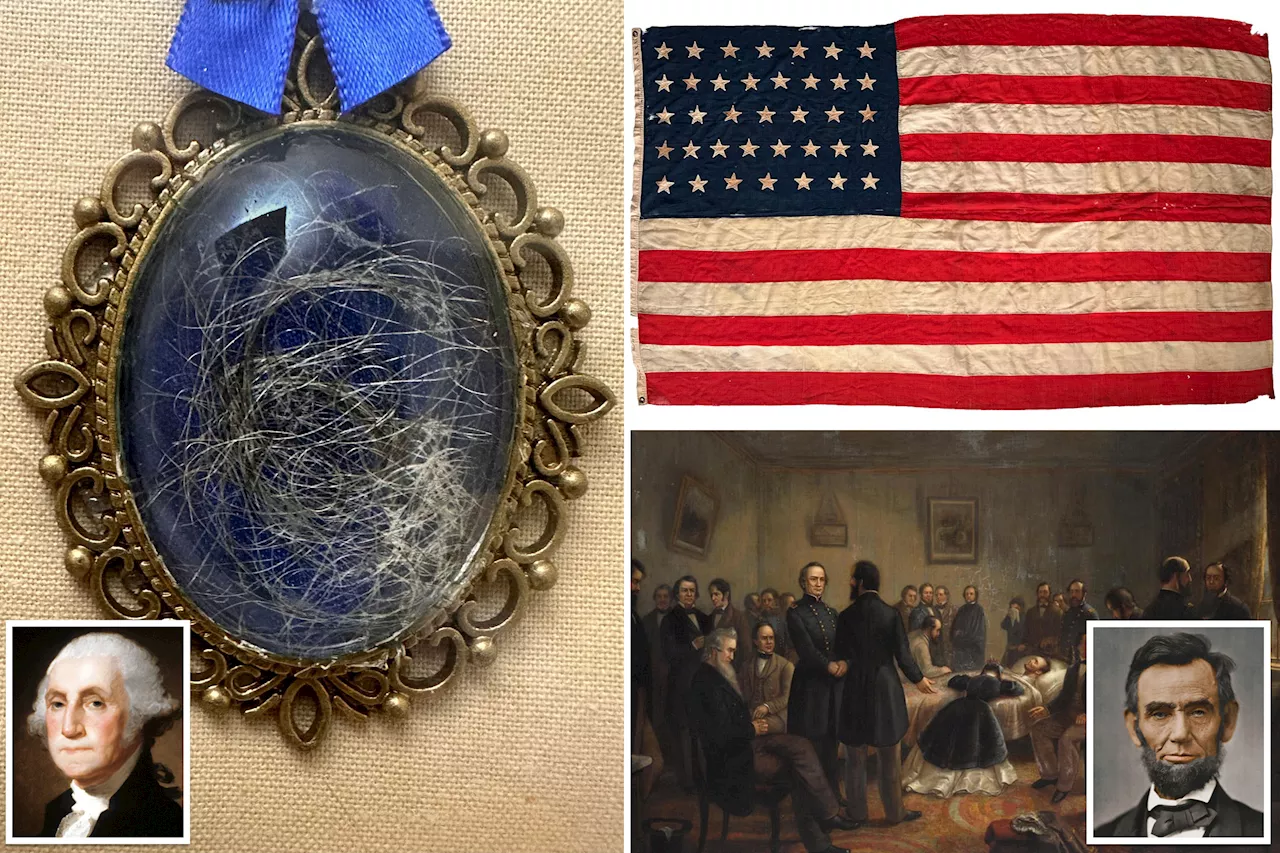 Presidential memorabilia, including a lock of George Washington's hair, to be sold at NYC auction