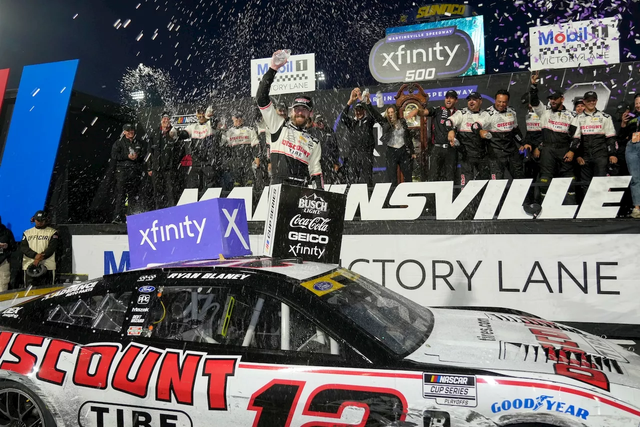 Blaney gets shot at back-to-back NASCAR titles after controversial finish at Martinsville