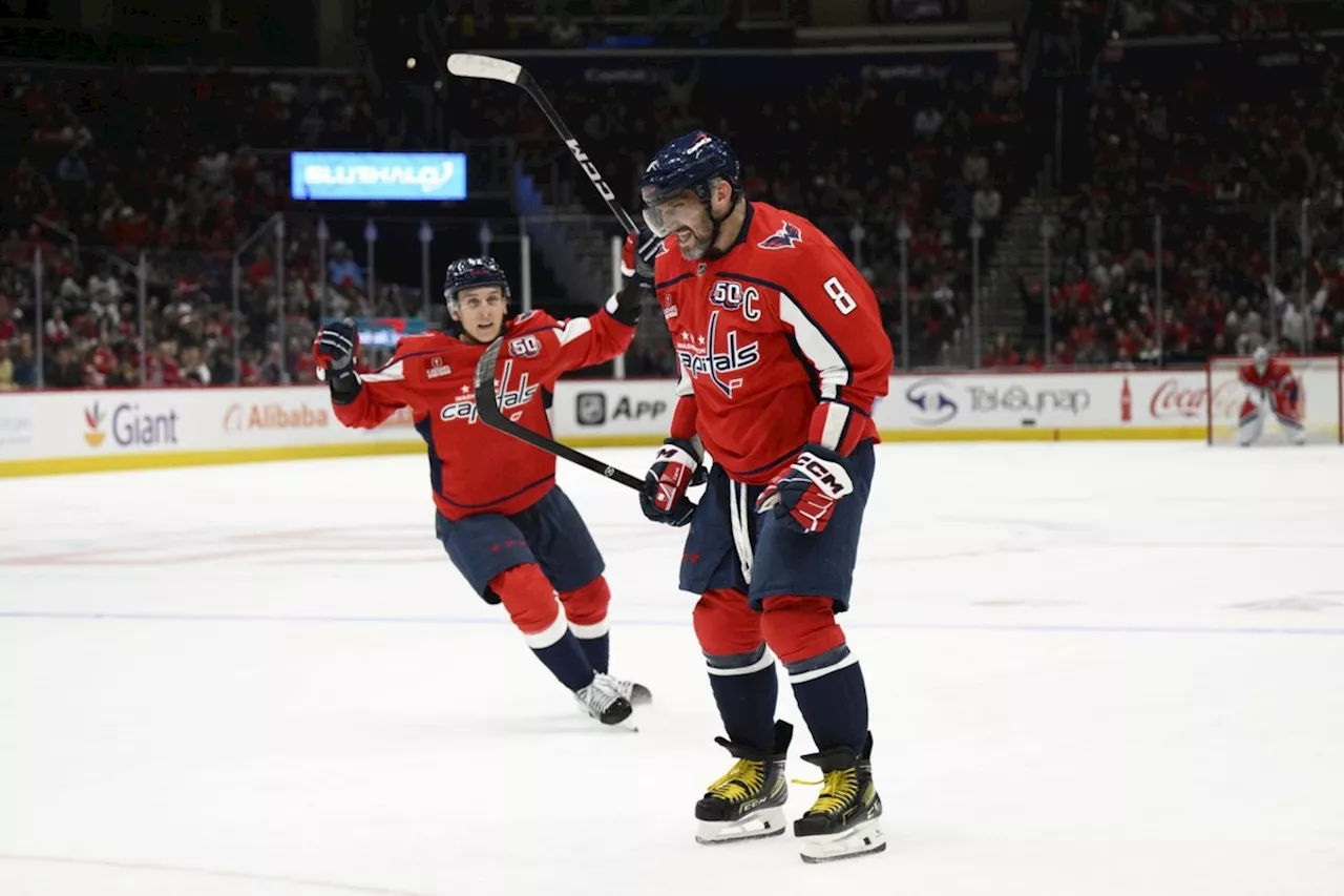 Longtime rivals Ovechkin, Crosby join Necas as NHL's three stars of the week