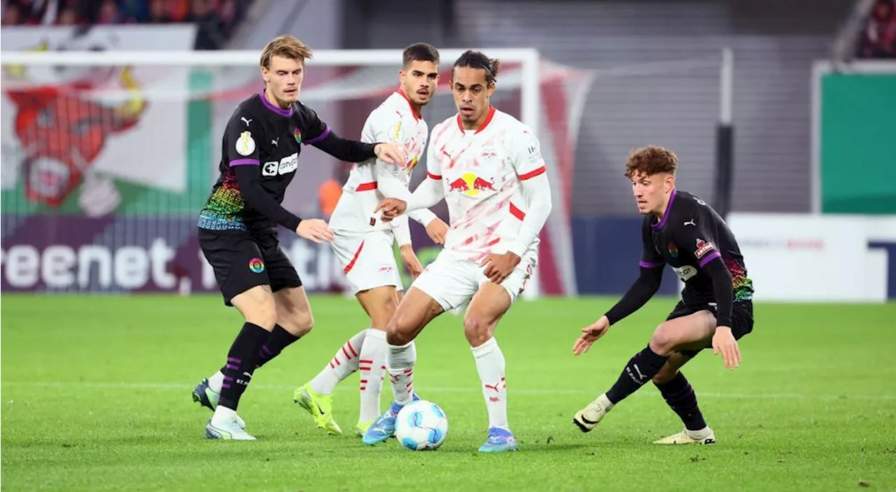 RB Leipzig ermittelt wegen möglichen Hitlergrußes eines Fans beim DFB-Pokalspiel gegen St. Pauli