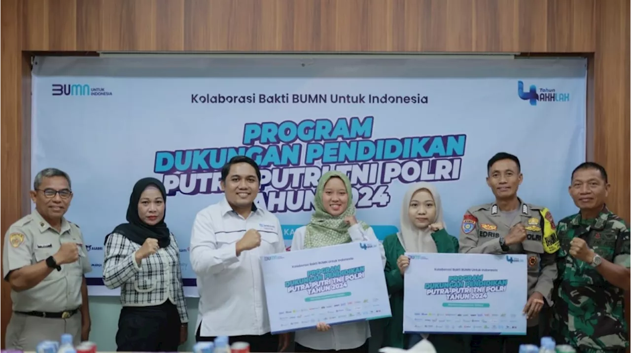 Jamkrindo Beri Bantuan Beasiswa untuk Putra Putri TNI dan Polri