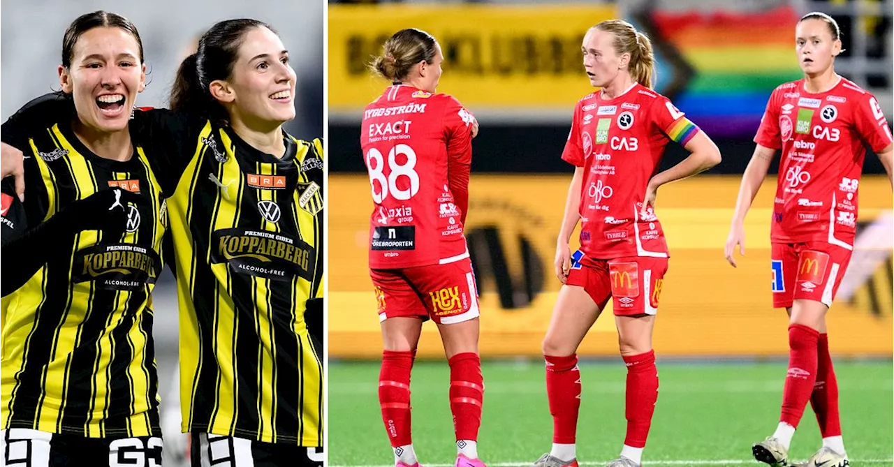 Fotboll: Örebro åker ur damallsvenskan efter storförlust mot Häcken