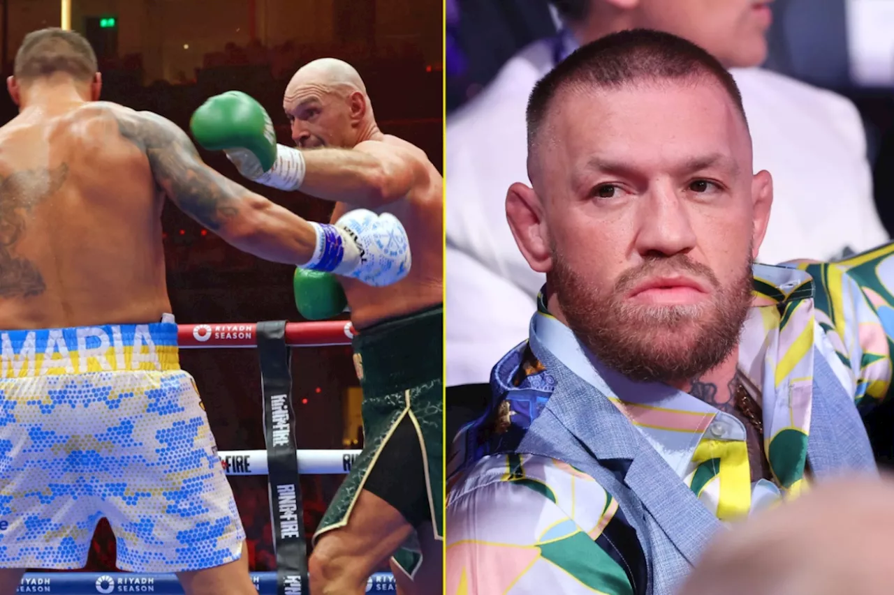 Conor McGregor delivers bold verdict on Tyson Fury’s chances of beating Oleksandr Usyk in rematch...