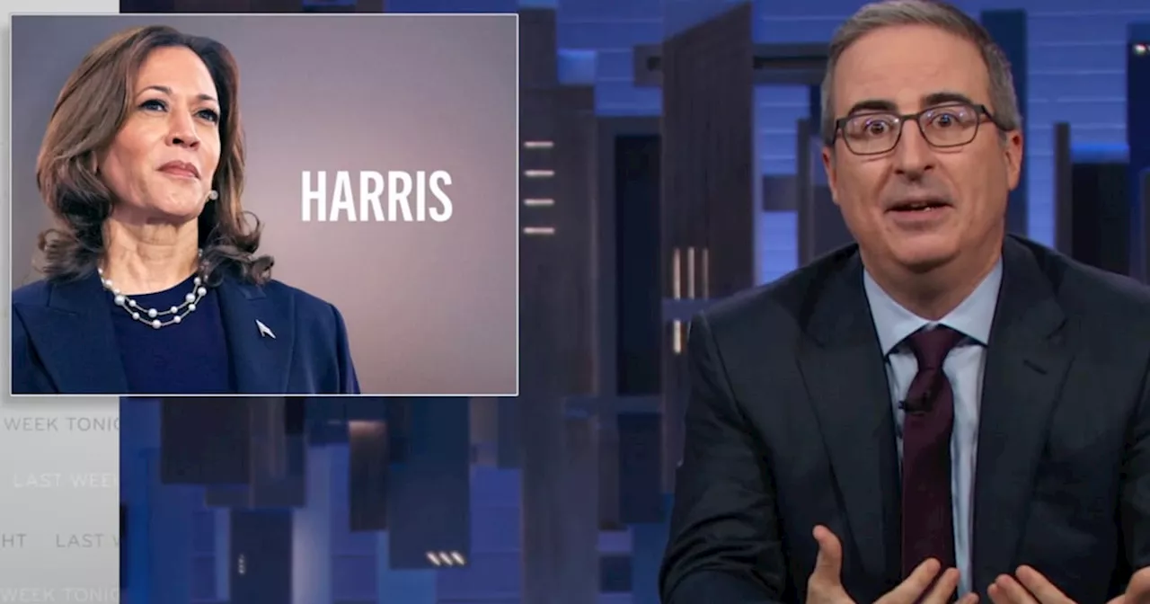 Teary-Eyed John Oliver Begs Reluctant Voters to Back Kamala Harris