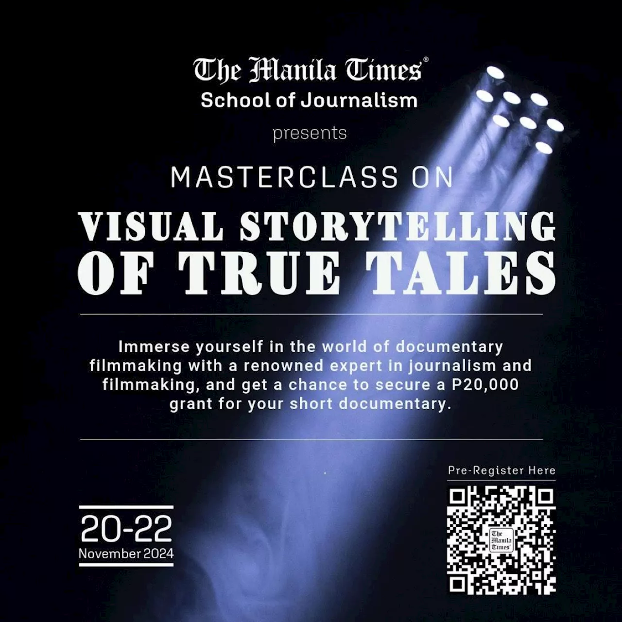 The Manila Times' Documentary Masterclass returns