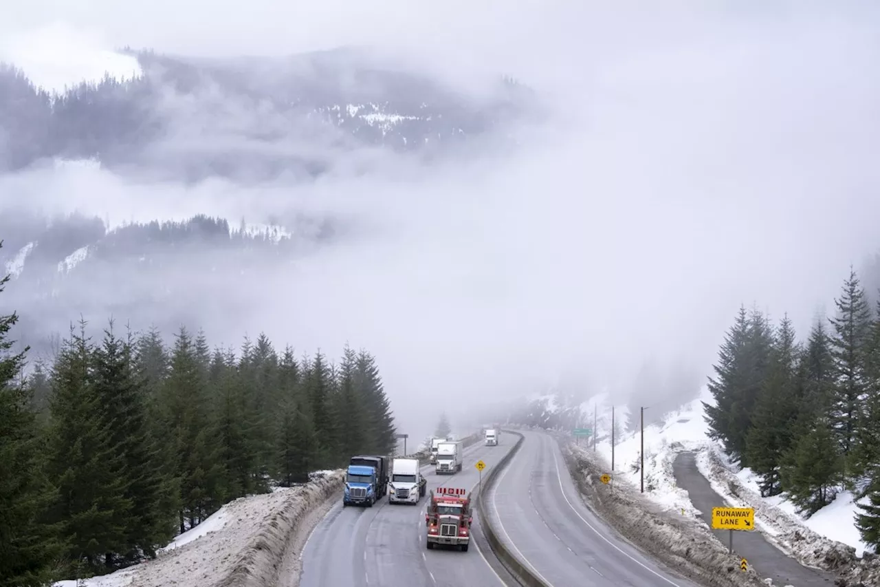 B.C. sees strong winds along the coast, winter storm warnings for Interior highways