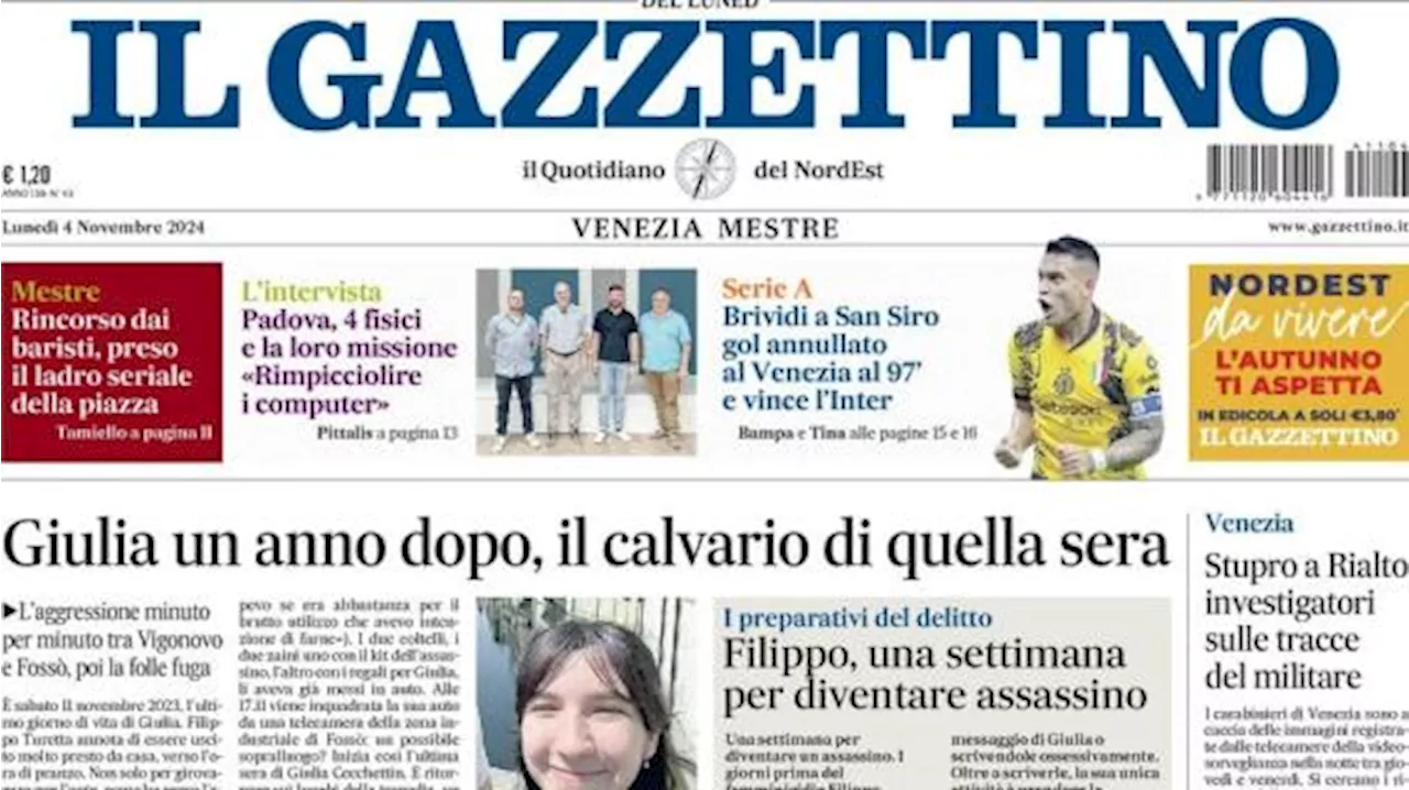 Il Gazzettino: 'Brividi a San Siro: gol annullato al Venezia al 97' e vince l'Inter'