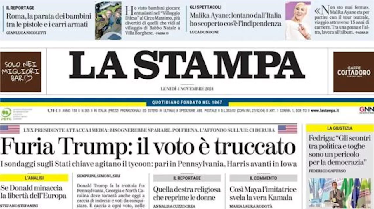 La Stampa in prima pagina: 'Il Toro è in caduta libera: per Vanoli derby decisivo'