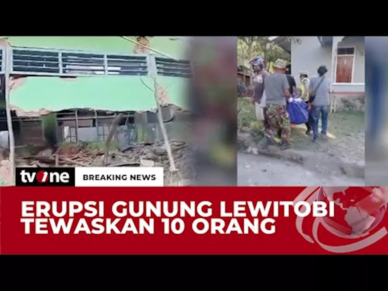 10 Orang Tewas Akibat Erupsi Gunung Lewotobi