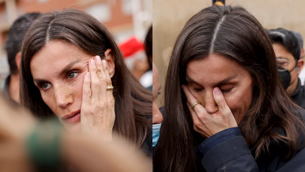 Insultan y lanzan lodo a la reina Letizia en plena visita por inundaciones en Valencia