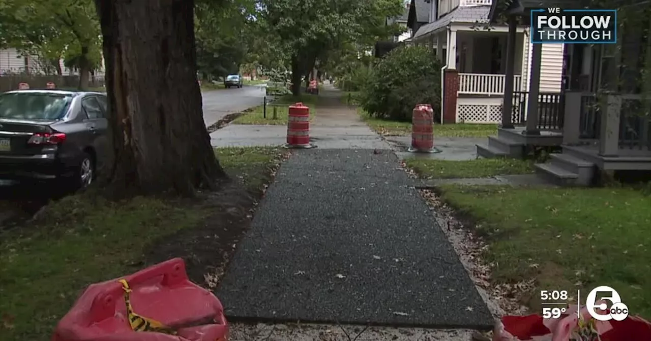 What's old is new again, Cleveland installs recycled rubber sidewalks in some neighborhoods