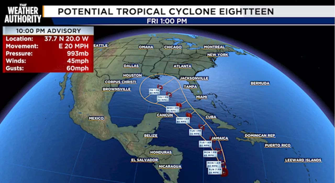 Potential ‘Tropical Cyclone Eighteen’ is developing