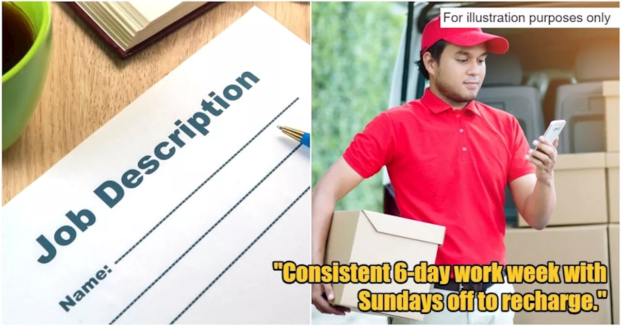  S'pore Job Ad Promises Work-Life Balance with 6-Day Workweek, Gets Ridiculed