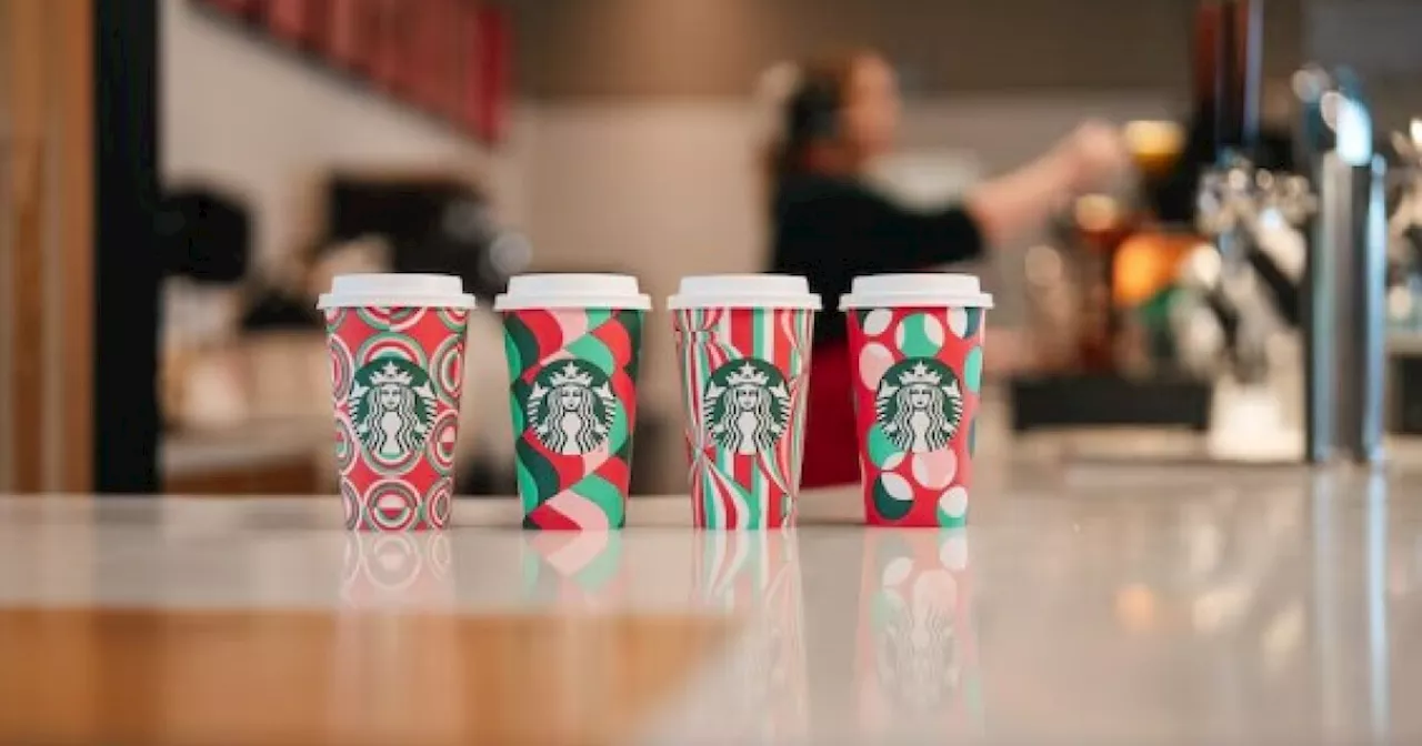 Starbucks reveals new red holiday cups, plus seasonal menu return this year