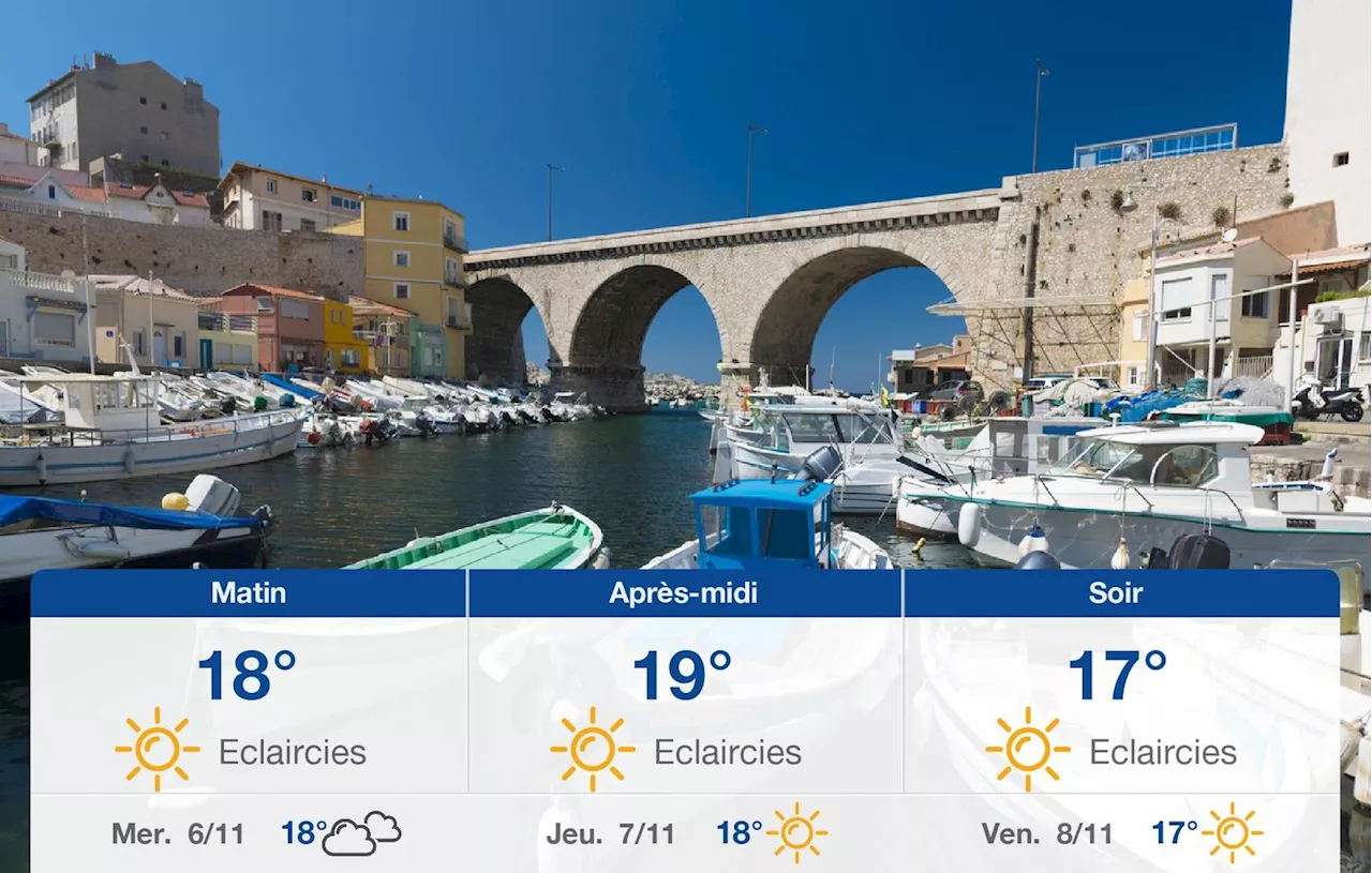 Météo Marseille: prévisions du mardi 5 novembre 2024