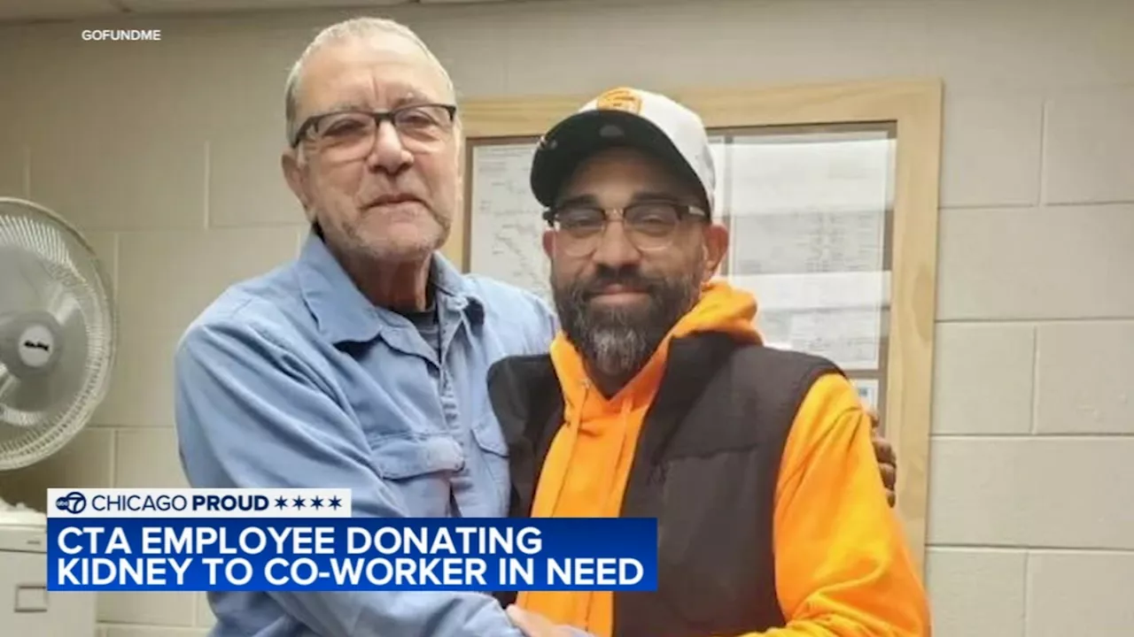 CTA track worker donating life-saving kidney to colleague: 'It's just amazing'