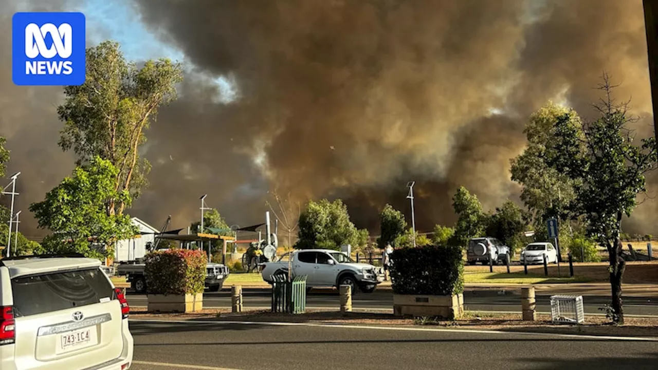 Emergency bushfire warning issued for Dirranbandi in the Balonne region in Queensland's south-west