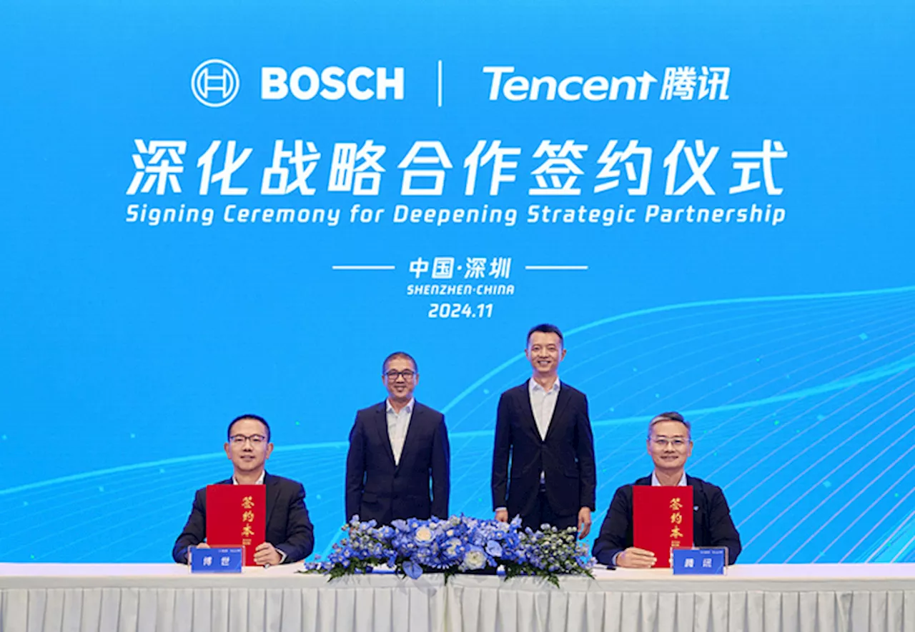 Bosch e Tencent al lavoro per innovare la guida intelligente