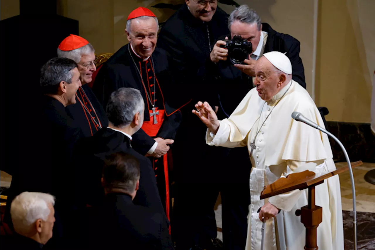 Il papa incontra la comunità accademica della Gregoriana