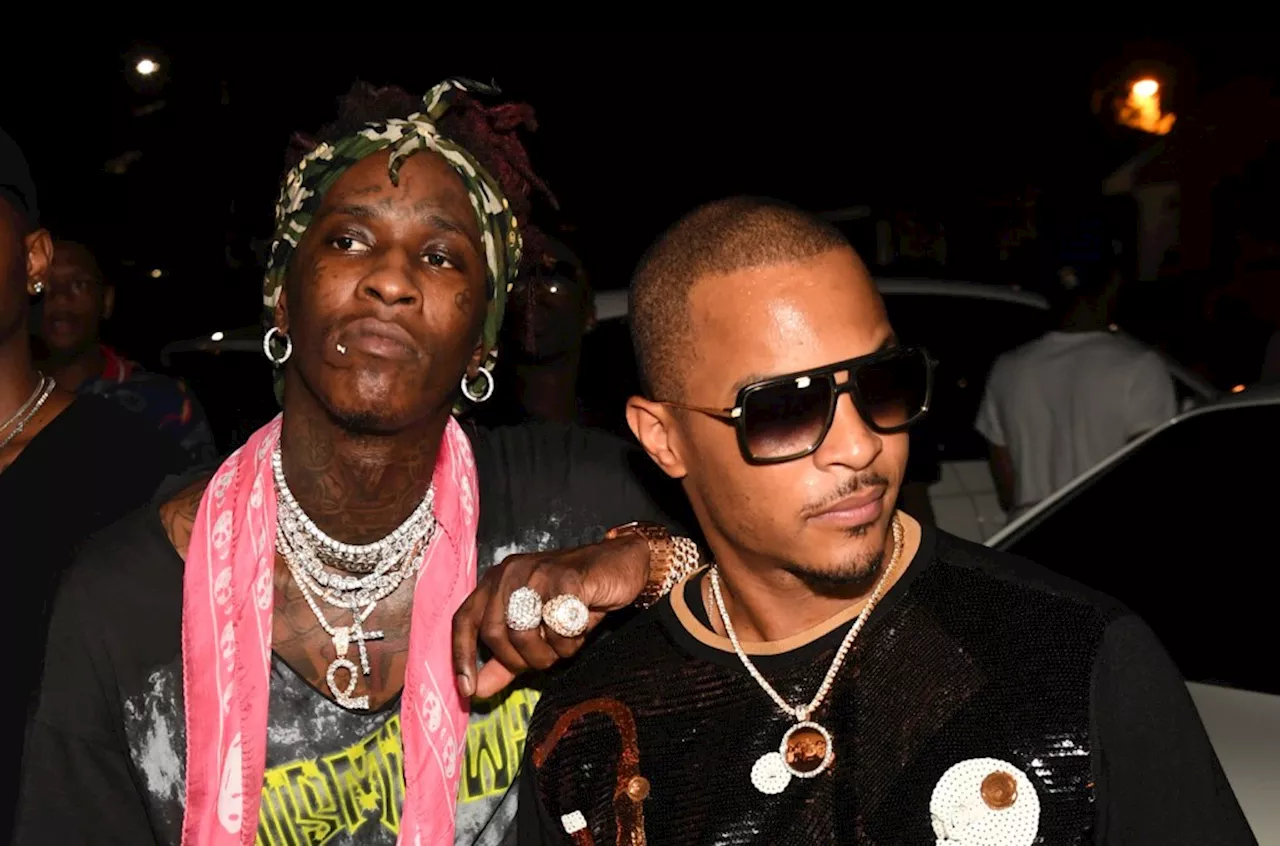 Young Thug Declares ‘I’m Back’ While Linking Up With T.I. in First Post-Prison Appearance