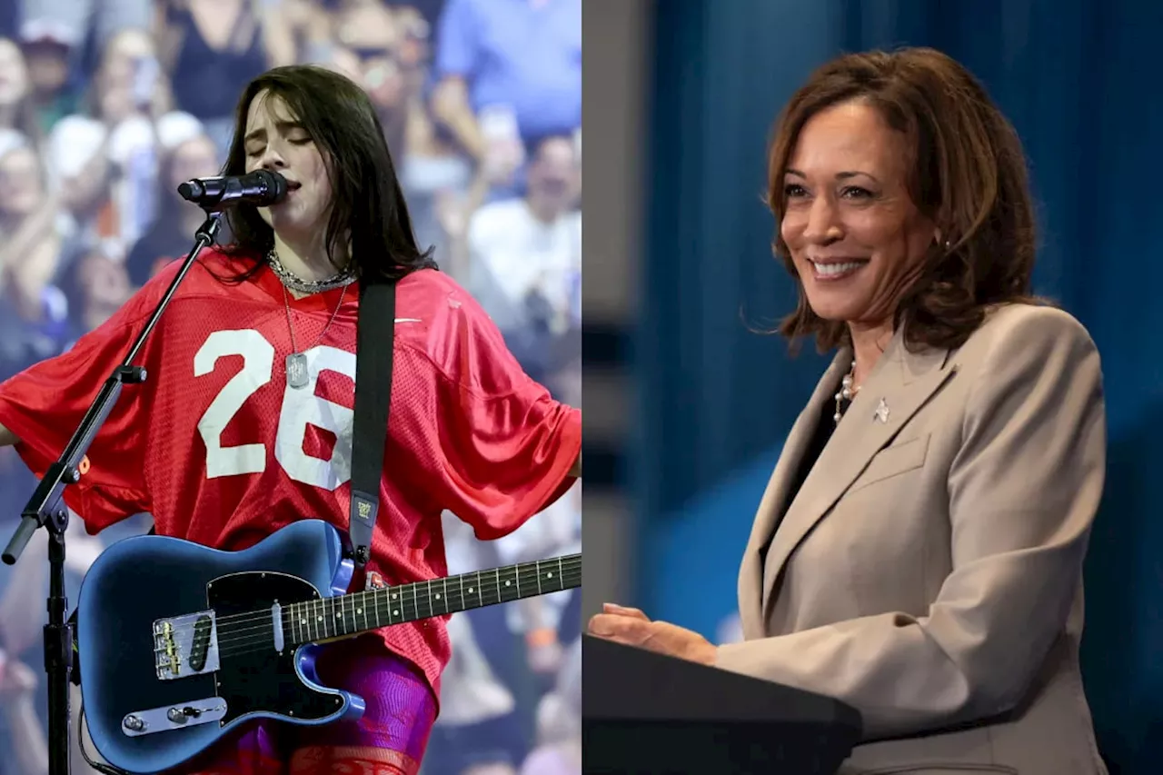 Billie Eilish pauses concert to urge support for Kamala Harris in US Election 2024