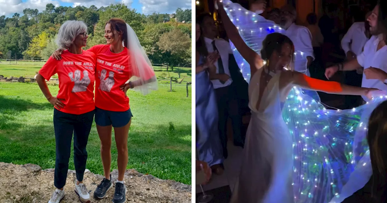 Swapping Heels For Sneakers: Bride Surprises Guests With 7K Run A Few Hours Before Her Wedding