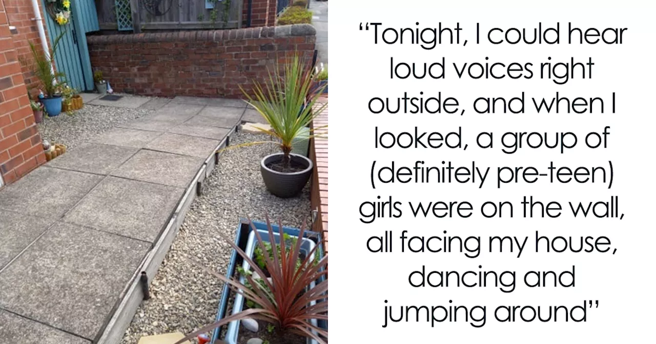 Woman Clashes With Neighborhood Preteens Who Balance On Her Wall And Trample Her Plants