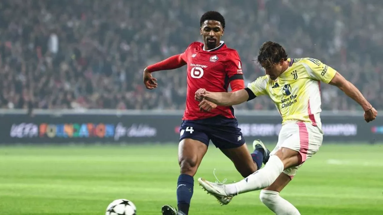 Lille-Juventus 1-1 in Champions League: Vlahovic su rigore pareggia il gol di David