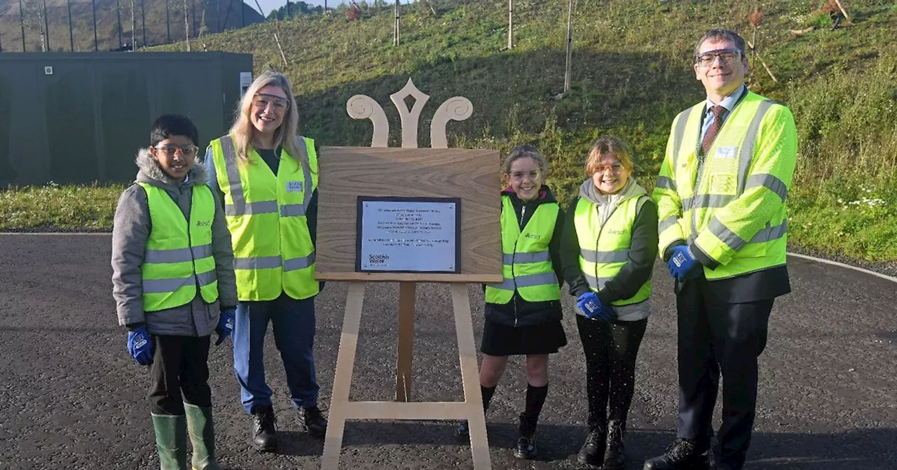 School pupils unveil new £35m waste water plant for West Lothian town