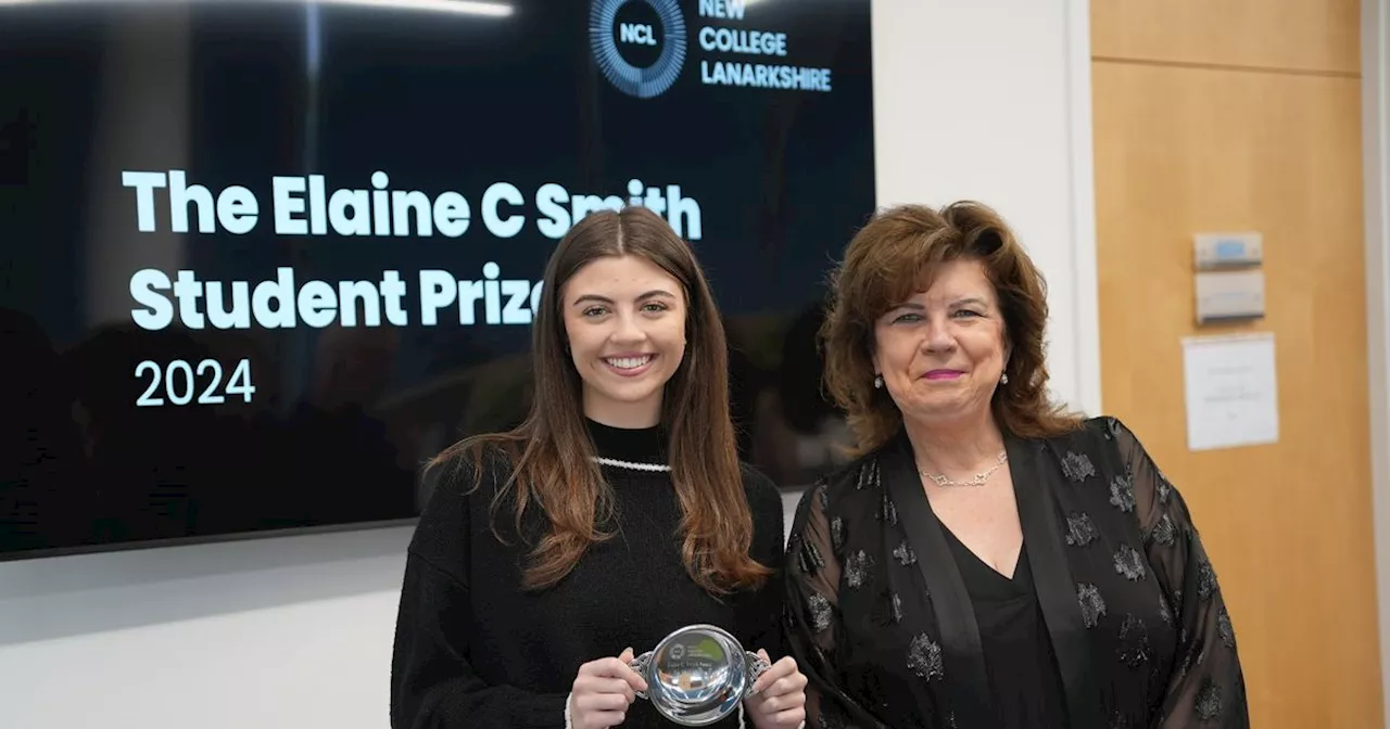 West Lothian student receives rising talent award from actress Elaine C Smith