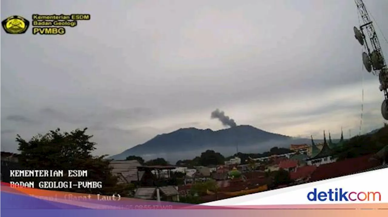 Gunung Marapi Kembali Erupsi Pagi Ini, Semburkan Abu 300 Meter