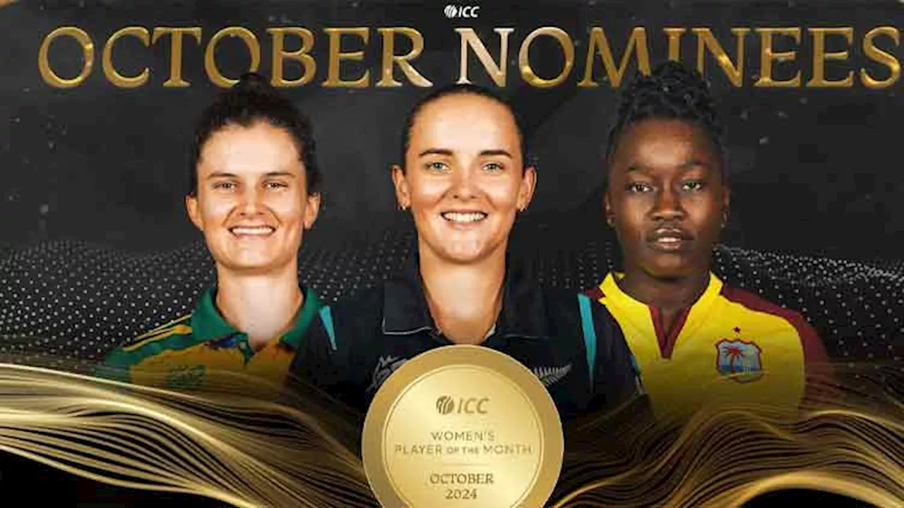 ICC Women's Player of the Month nominees for October announced