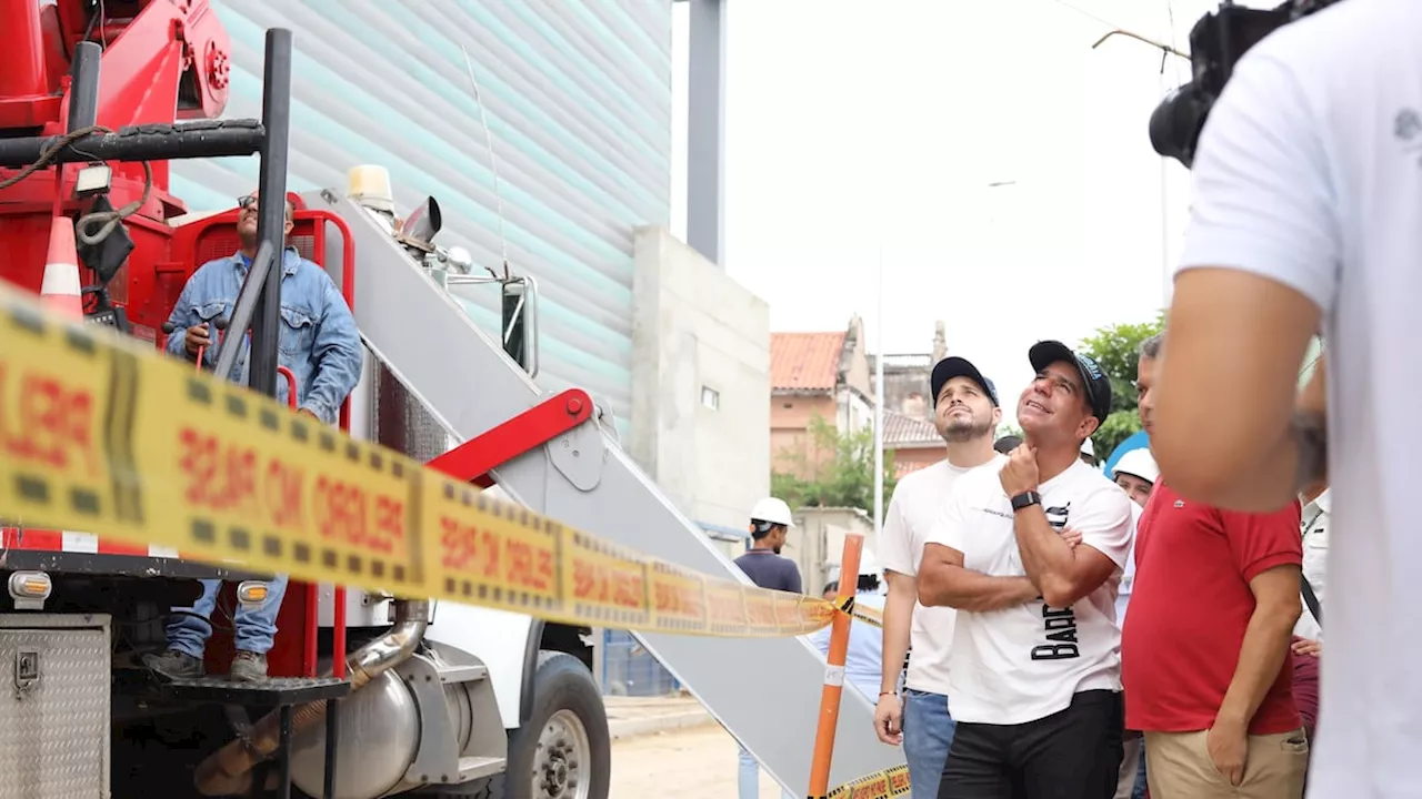 Distrito inspeccionó obras del Hospital de Barranquilla: avanzan 17 frentes de trabajo