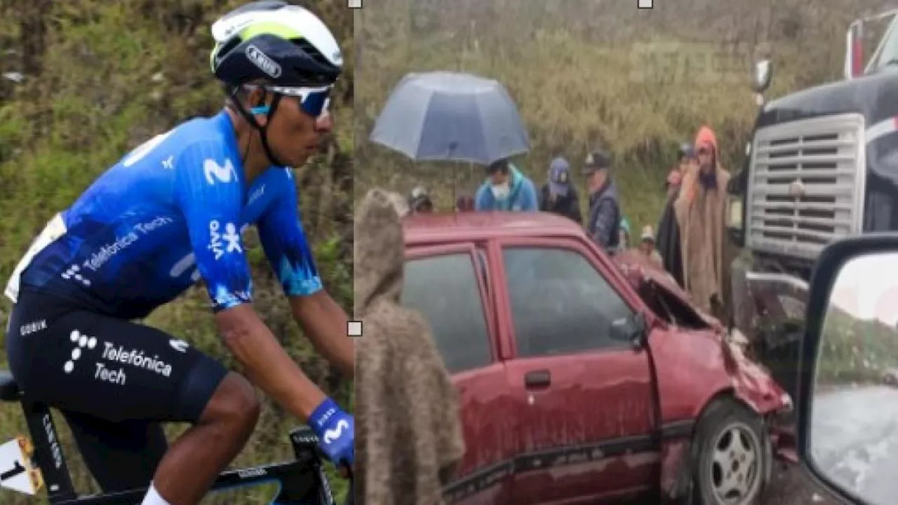 Nairo Quintana: su papá tuvo un accidente, se estrelló de frente contra una volqueta en Boyacá