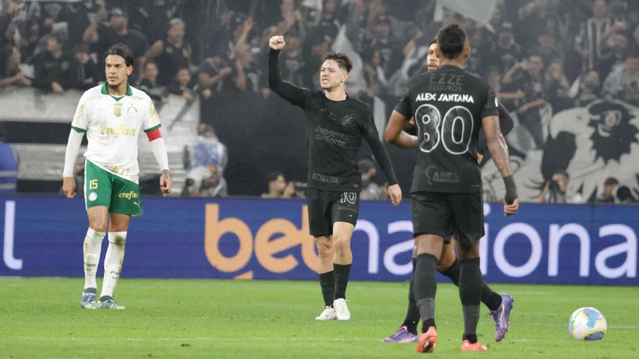 Corinthians vence o Palmeiras com brilho de Garro e se afasta do Z-4