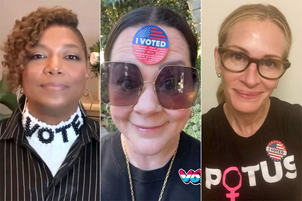 See celebrities cast their votes in 2024 presidential election