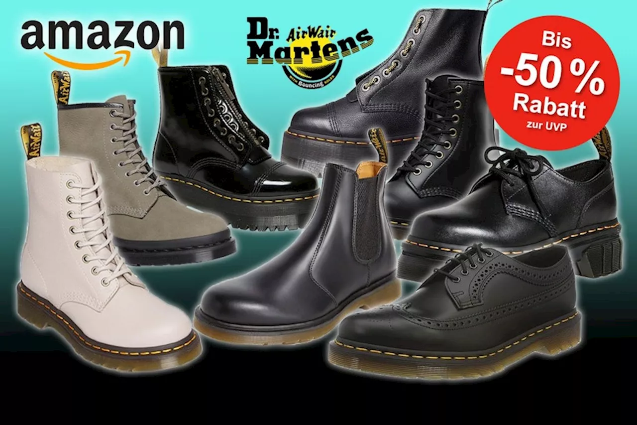 Dr. Martens Mega Schuh Angebote im Amazon Sale: Bis 50% auf die modischen Boots und Stiefel der Kultmarke