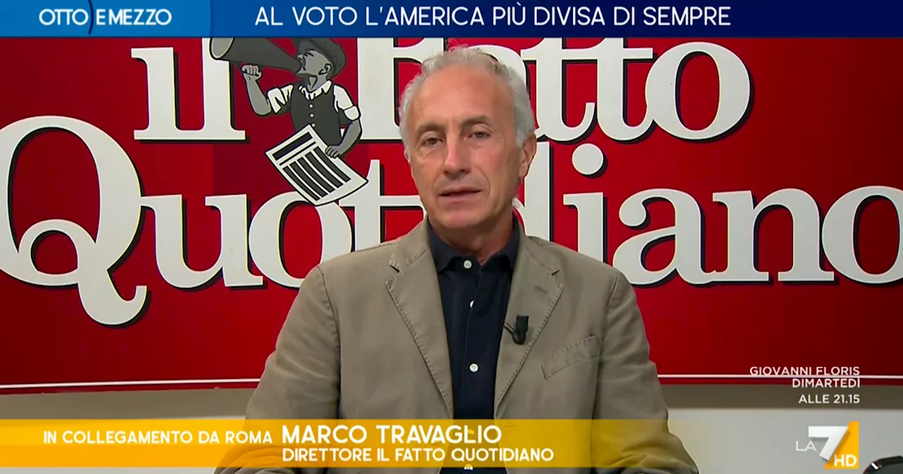 Elezioni Usa, Travaglio a La7: “L’Europa rischia la 3ª guerra mondiale nucleare, mi auguro che…