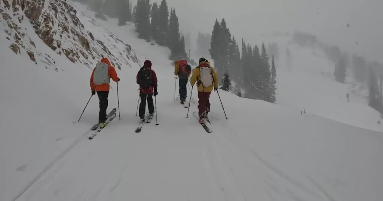 Backcountry skiers flock to Alta as heavy snow falls