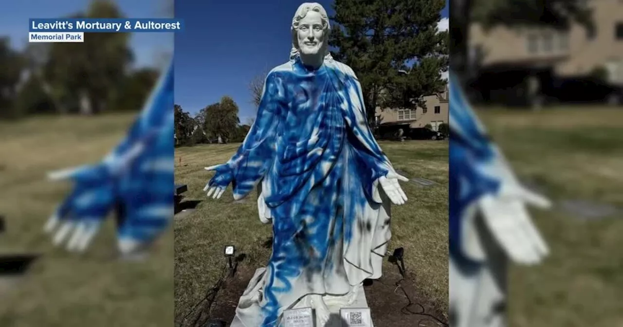 Ogden cemetery offering $2,000 reward for information about suspect who damaged sculpture