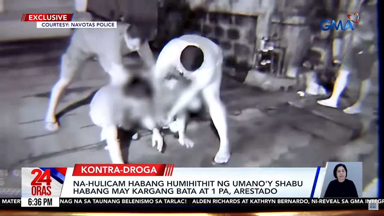 Navotas man nabbed for allegedly using drugs while carrying child