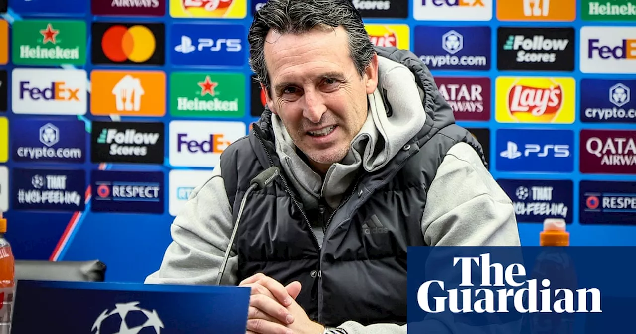 Unai Emery sets Aston Villa target of Champions League top-eight place