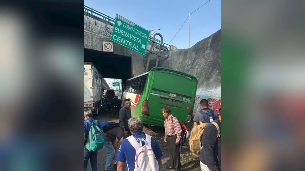 Fuerte accidente en la México-Querétaro desata el tráfico con dirección a Tepotzotlán