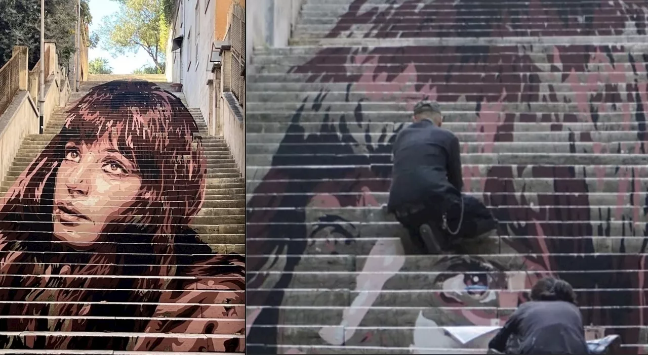 Roma, ai Parioli il murale dedicato a Monaca Vitti: domani l'inaugurazione della scalinata