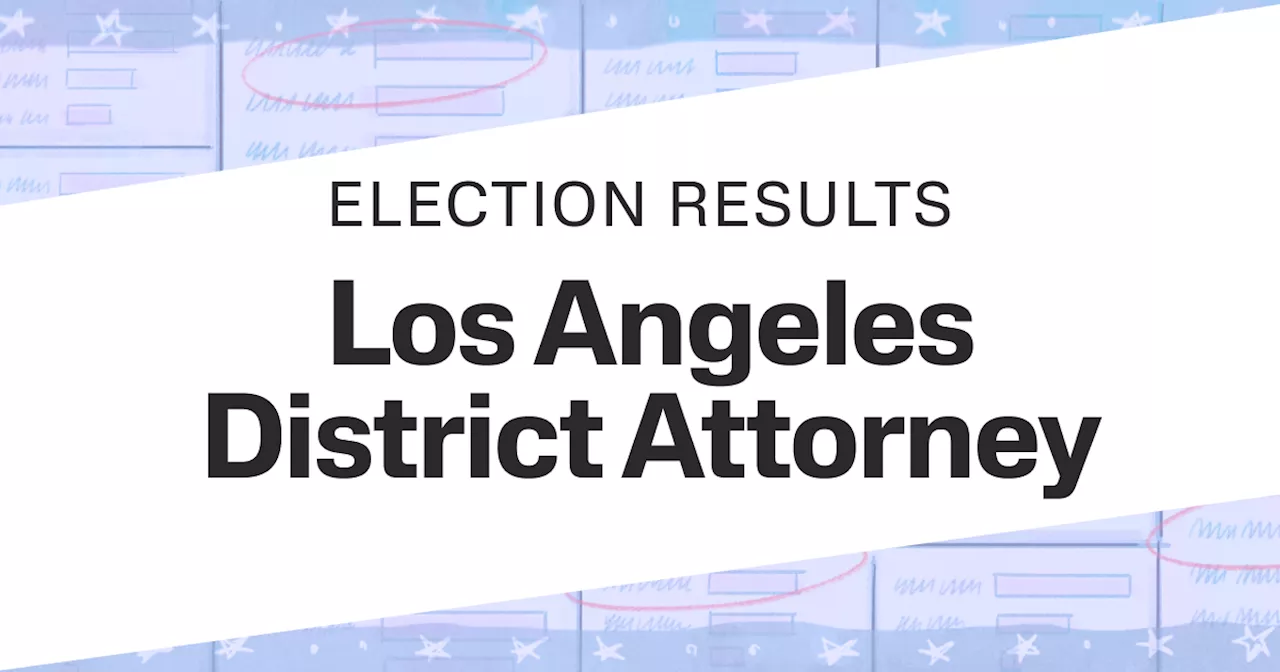 Coming soon — Live results: Los Angeles District Attorney