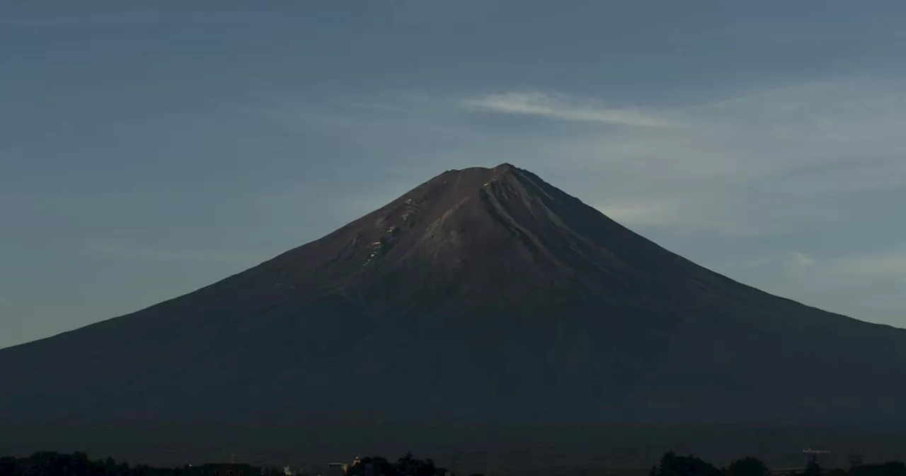 Mt. Fuji is still without its iconic snowcap in November for the first time in 130 years